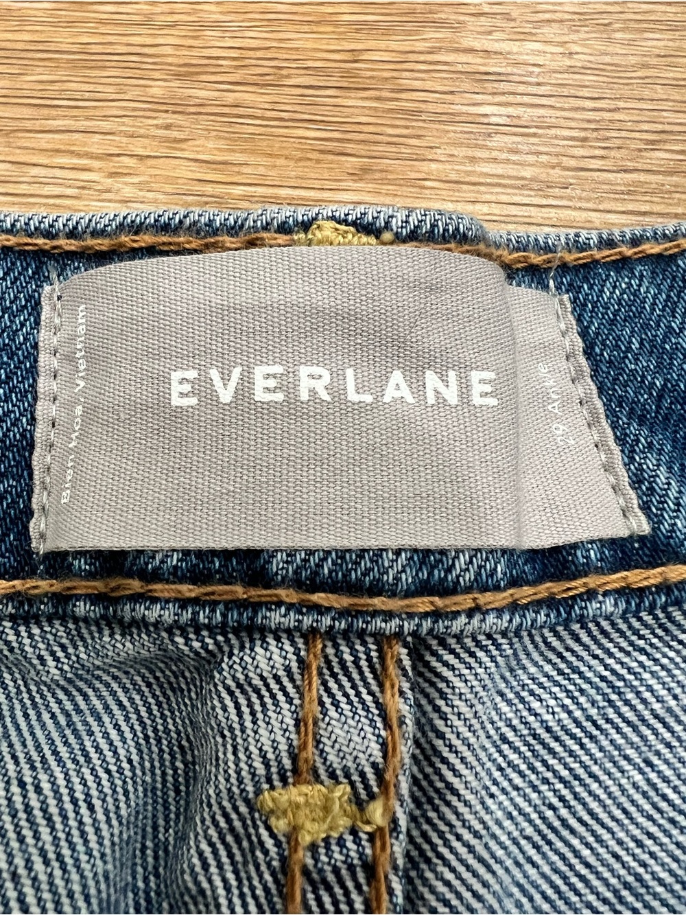 Everlane The Wide Leg Crop Blue Jeans Ankle Size 29 Women NWT - Picture 6 of 10